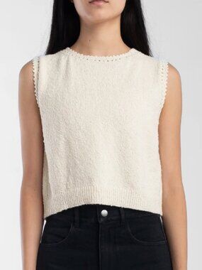 NWT Micaela Greg Cream Boucle Tank Size Small